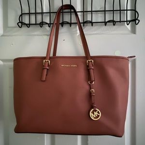 Coral Michael Kors Tote Purse